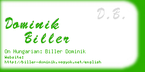 dominik biller business card